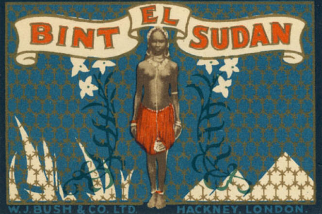 L'étiquette du parfum Bint el-Sudan, inchangée depuis sa création en 1920.