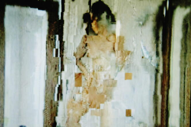 Image pixelisée d'une scène pornographique.