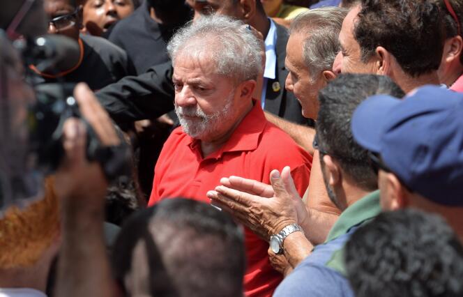 L'ancien président brésilien Luiz Inacio Lula da Silva à Sao Paulo le 5 mars.