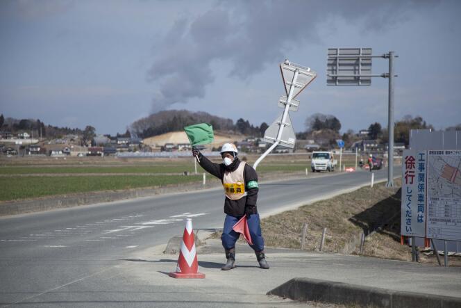 Le bourg d'Odaka, à Minamisoma, à l'intérieur de la zone des 20 kilomètres autour de la centrale nucléaire de Fukushima, le 24 février.