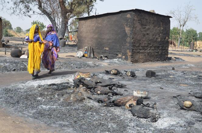 Le 6 février, dans le village de Mairi, près de Maiduguri, dans l'Etat de Borno, dans l'est du Nigeria, après une attaque de Boko Haram.