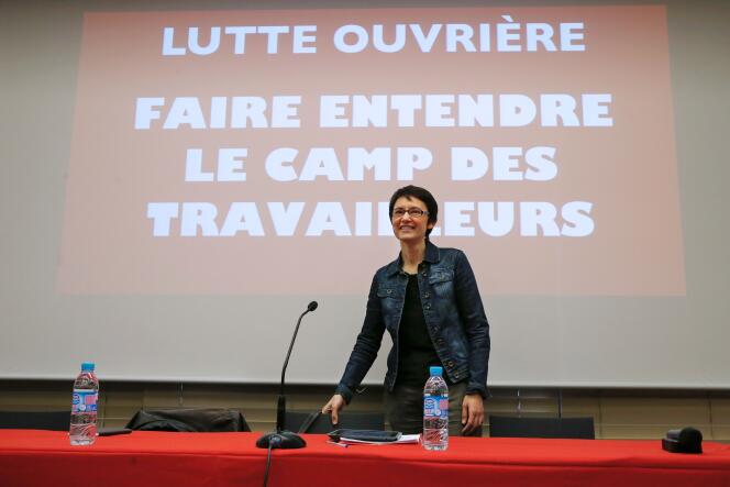 Nathalie Arthaud, le 14 mars à Paris.