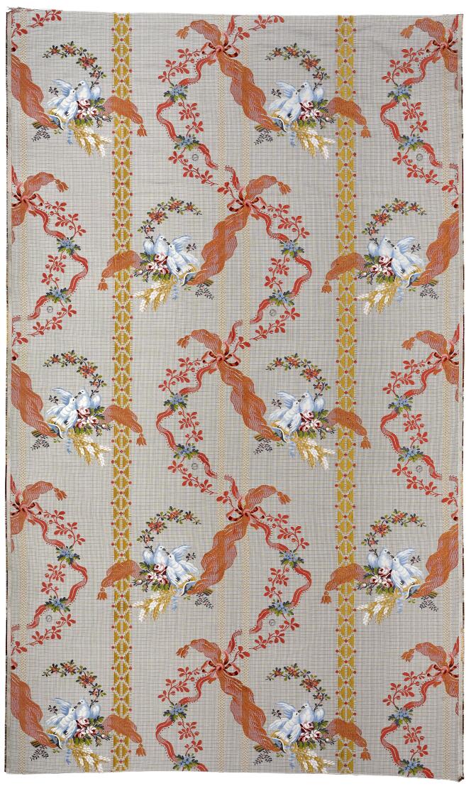 Laize de tissu façonné Madame du Barry, Maison Rubelli (fabricant).