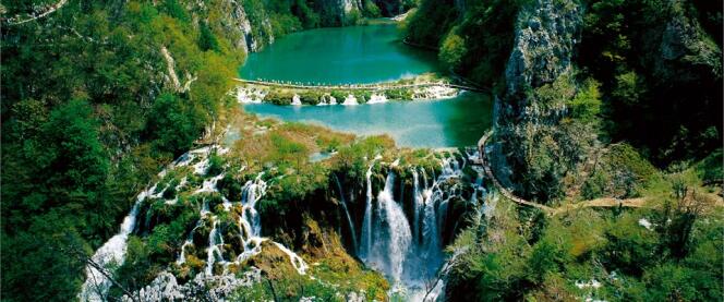 Parc national des lacs de Plitvice, en Croatie.