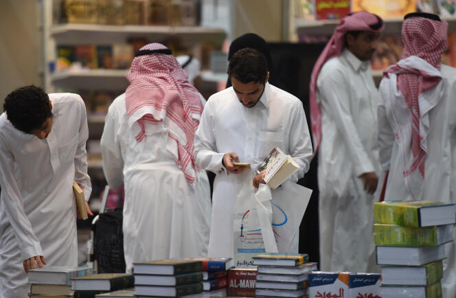 Au salon du livre de Riyad le 17 mars.