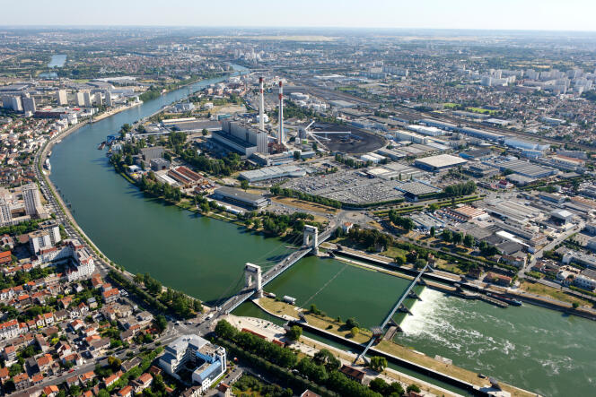 Une vue aérienne de Vitry-sur-Seine