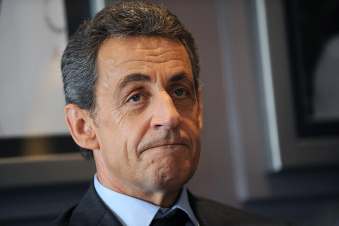Nicolas Sarkozy, à Saint Maur (Indre) le 24 mars.