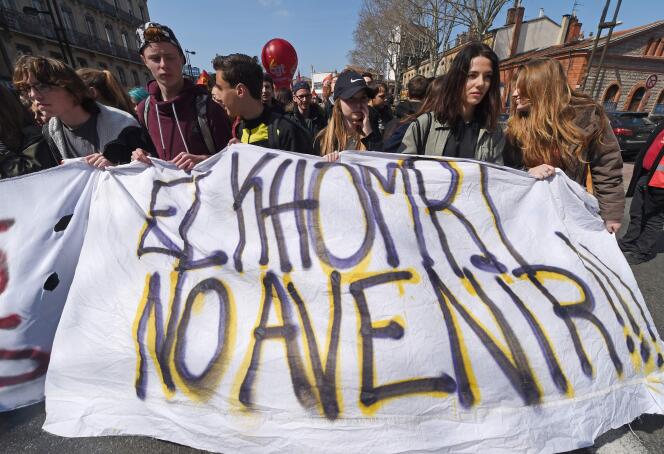 Manifestation contre la loi El Khomri, jeudi 24 mars, à Toulouse.