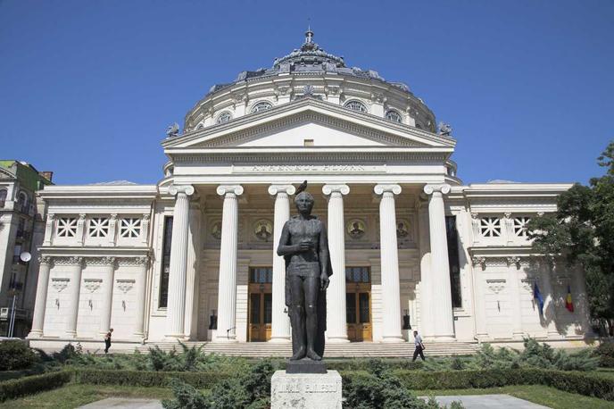 L'Athénée roumain, une salle de concert située dans le centre-ville de Bucarest.
