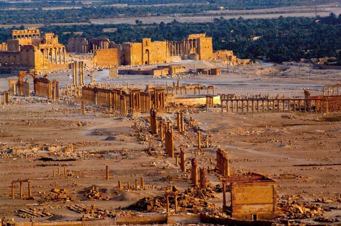 Le site archéologique de Palmyre, le 27 mars 2016.