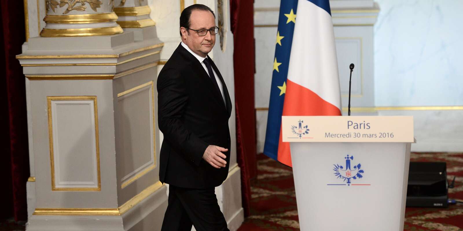 François Hollande, le 30 mars 2016 à l'Elysée.