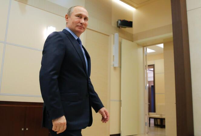 Le président russe Vladimir Poutine, le 31 mars.