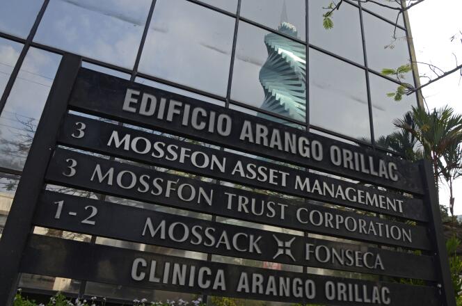 La devanture de la firme Mossack Fonseca, au cœur d'un scandale sur les paradis fiscaux, le 3 avril 2016.