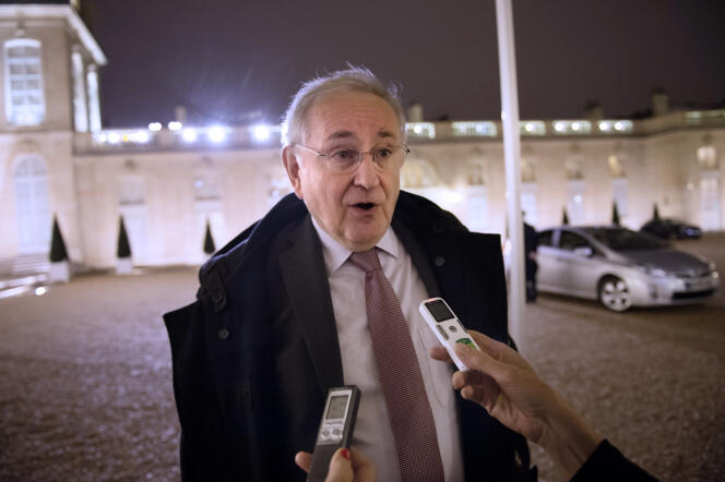 Jacques Cheminade à l'Elysée, le 7 décembre 2012.