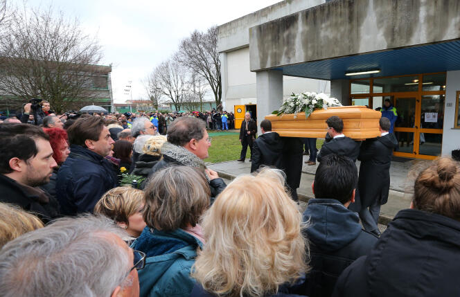 Funérailles de Giulio Regeni, le 12 février 2016, en Italie.