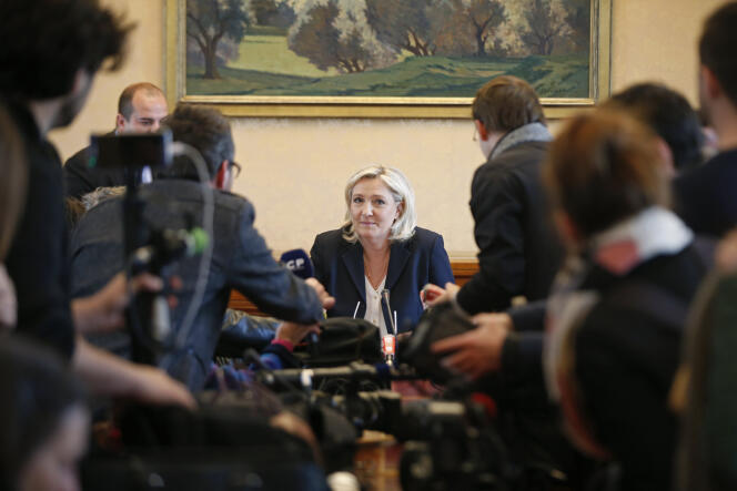 Marine Le Pen a assuré mardi que le FN n'avait que « 5 % du temps d’antenne politique ».