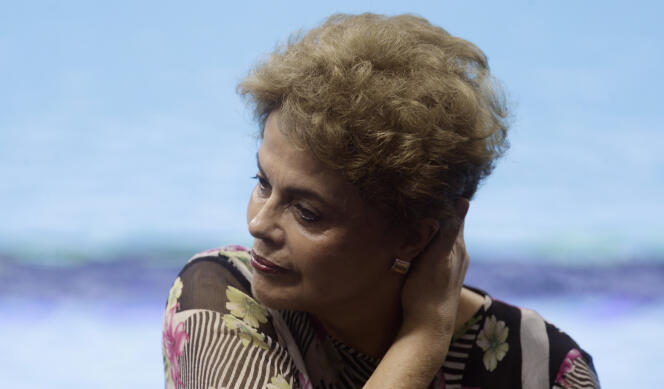 La présidente brésilienne, Dilma Rousseff, à Rio de Janeiro, le 8 avril.
