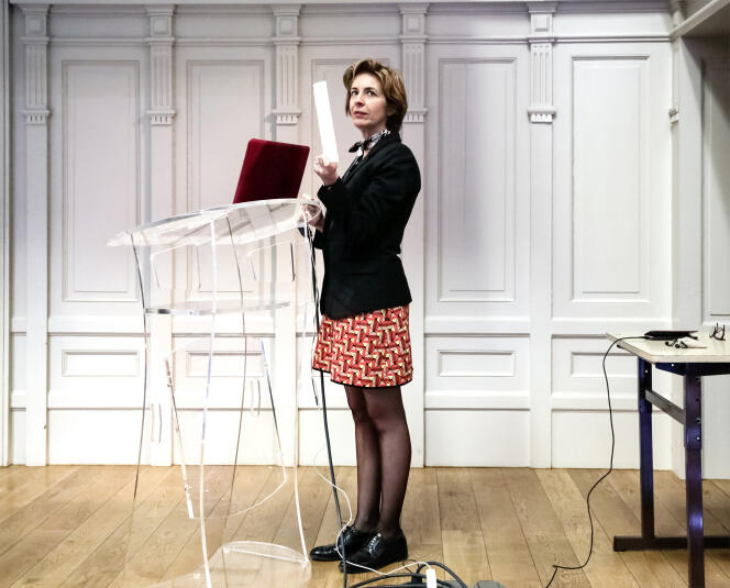 Cécile Dejoux, au CNAM de Lille, le 1er avril.