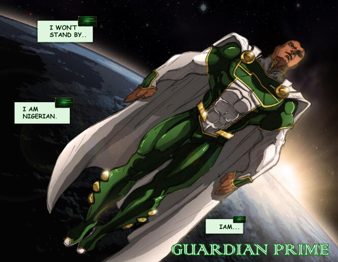 Guardian Prime, surnommé le « Superman noir », est né à Lagos en 2013.