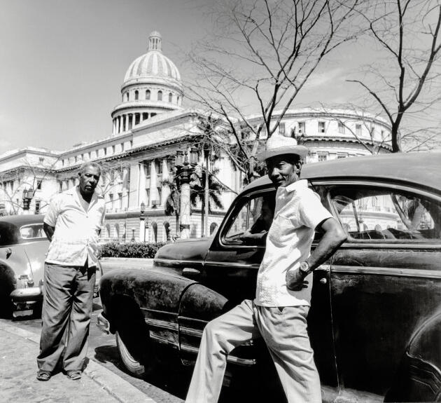 Devant El Capitolio, à La Havane, en 1981.