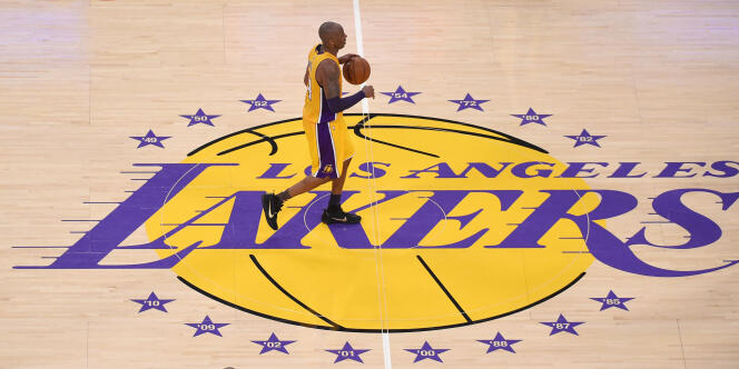 Kobe Bryant pour son dernier match avec les Lakers, le 13 avril.