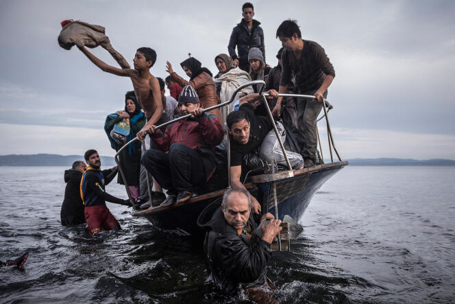 Arrivée de migrants en Grèce, le 1er novembre 2015.