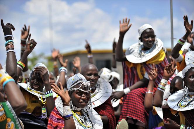 Des femmes masaï en octobre 2010, à environ 100 km à l'ouest d'Arusha.