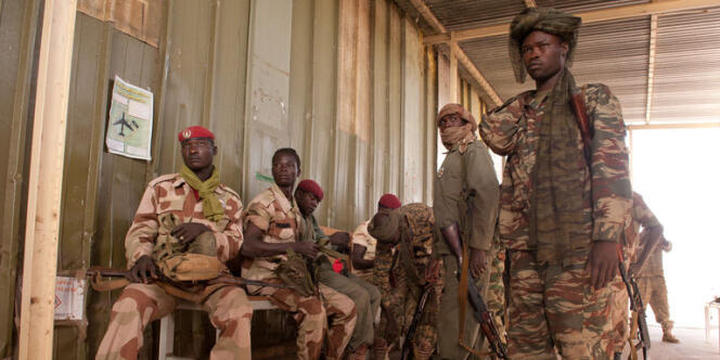 Des militaires tchadiens, le 25 janvier.