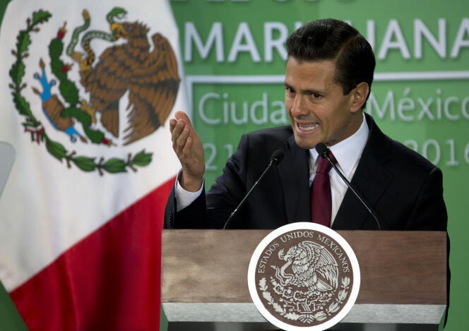 Enrique Peña Nieto à Mexico, le 21 avril 2016.