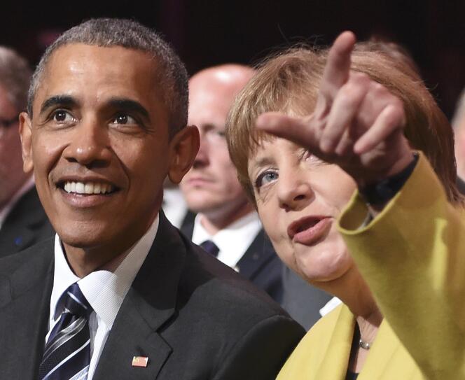 Le président américain a multiplié, dimanche à Hanovre, les éloges à l’égard d’Angela Merkel, insistant sur le rôle que l’Allemagne avait pris ces dernières années sur la scène internationale.