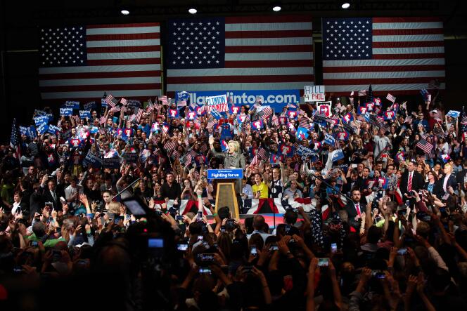 La candidate démocrate Hillary Clinton  à Philadelphie, en Pennsylvanie, mardi 26 avril 2016.