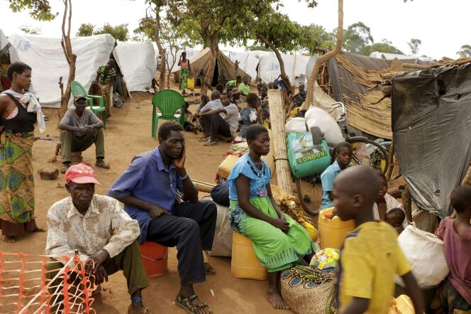 Réfugiés mozambicains au Malawi, en janvier 2015.