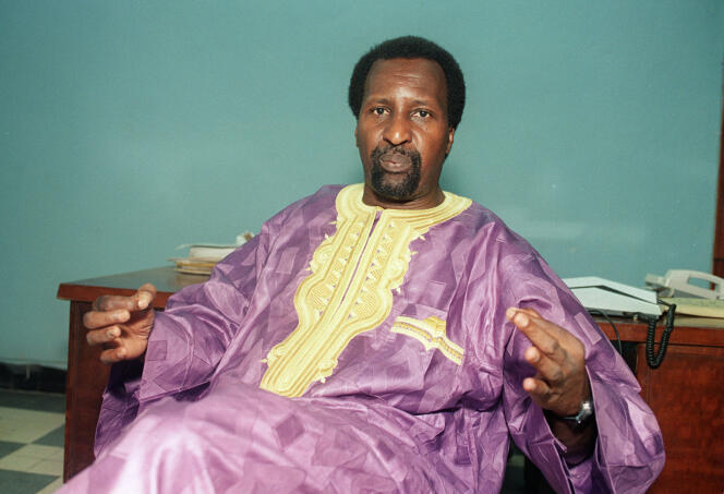 Le Malien Alpha Oumar Konaré à Bamako,  en 1992, année où il devient président.