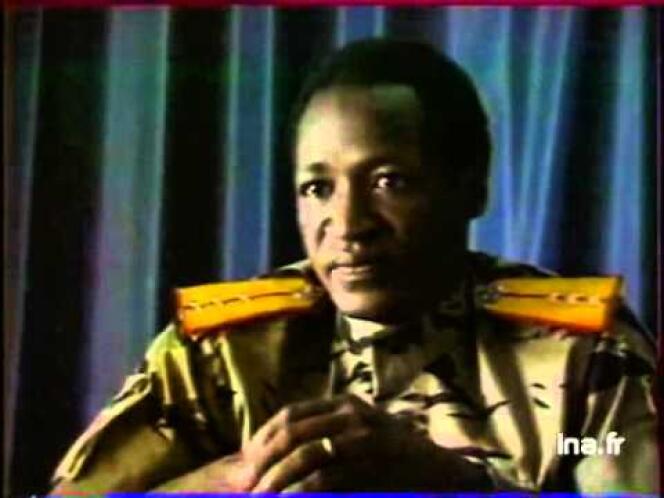 Blaise Compaoré en 1987, une semaine après avoir accédé au pouvoir au Burkina Faso.