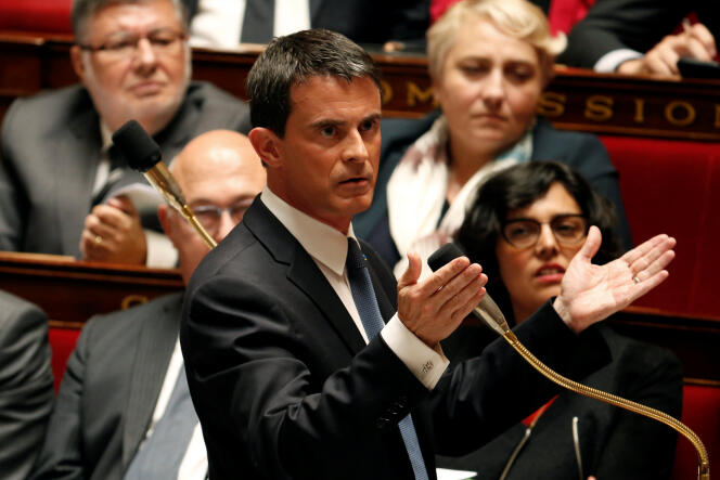 Manuel Valls, le 10 mai à l’Assemblée.