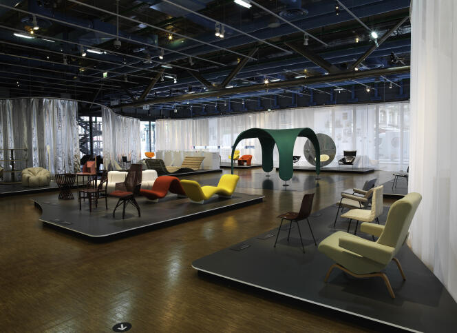 Le Centre Pompidou expose une centaine d’objets, de maquettes et de dessins  du designer Pierre Paulin.