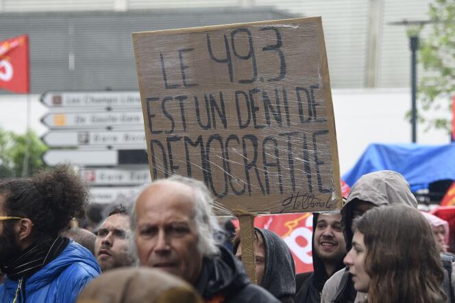 Manifestation contre la loi travail, le 12 mai à Rennes.