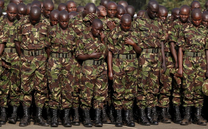 Hommage aux morts de l’attaque d’El-Adde, le 27 janvier à Eldoret (Kenya).