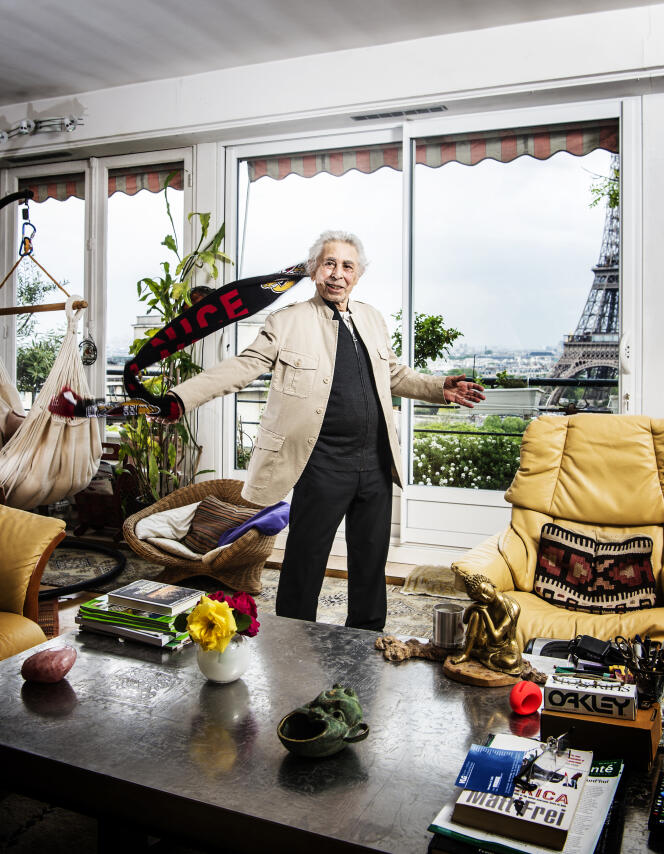 Francis Lai, compositeur et supporteur du club de Nice. A Paris, le 17 mai 2016.