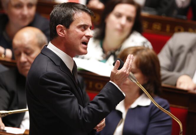 Manuel Valls à l’Assemblée nationale le 25 mai.