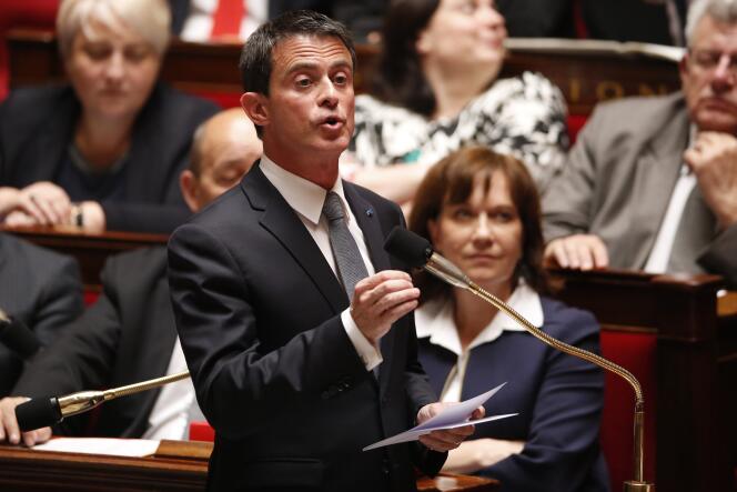 Manuel Valls, à l’Assemblée nationale, le 25 mai 2016.