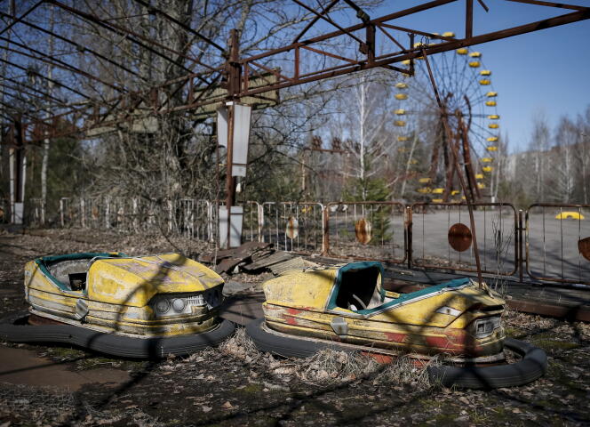 Le parc d’attraction de la ville fantôme de Prypiat, non loin de Tchernobyl, le 28 mars 2016.