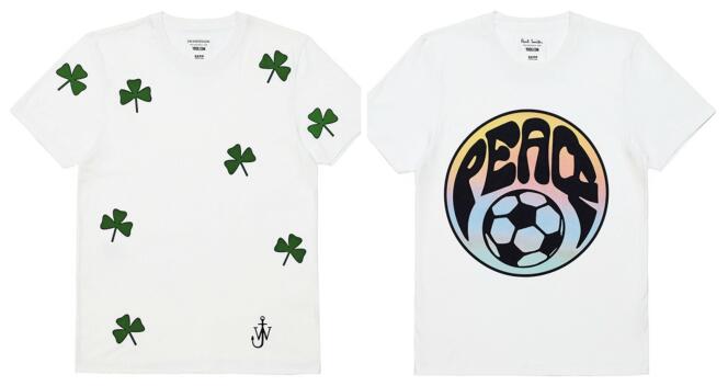 Pour l’Euro 2016, J.W. Anderson et Paul Smith ont imaginé des tee-shirts pour Yoox.com.