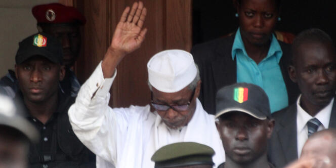 Hissène Habré, le 2 juillet 2013 à Dakar.