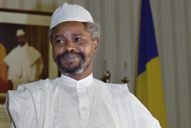 Hissène Habré, à N’Djamena, le 6 février 1987.