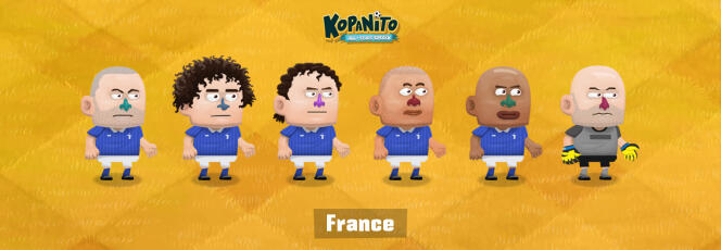 L’équipe de France dans Kopanito World Cup Soccer.