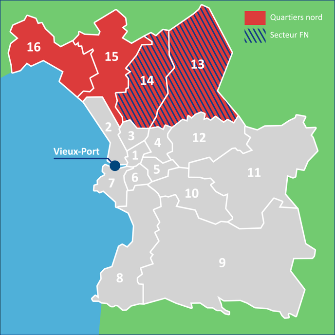 Dans les quartiers nord de Marseille, le vote FN se nourrit de la