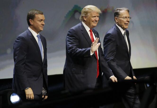 Donald Trump lors d’une convention de la NRA à Louisville, le 20 mai.