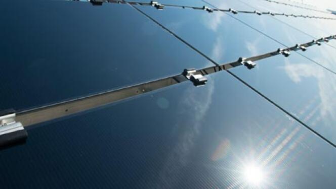 Des panneaux solaires du fabricant américain First Solar.