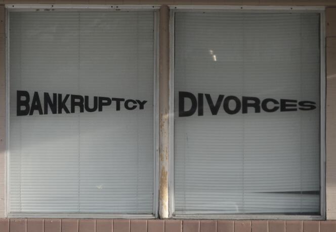 Le divorce, banqueroute du couple marié